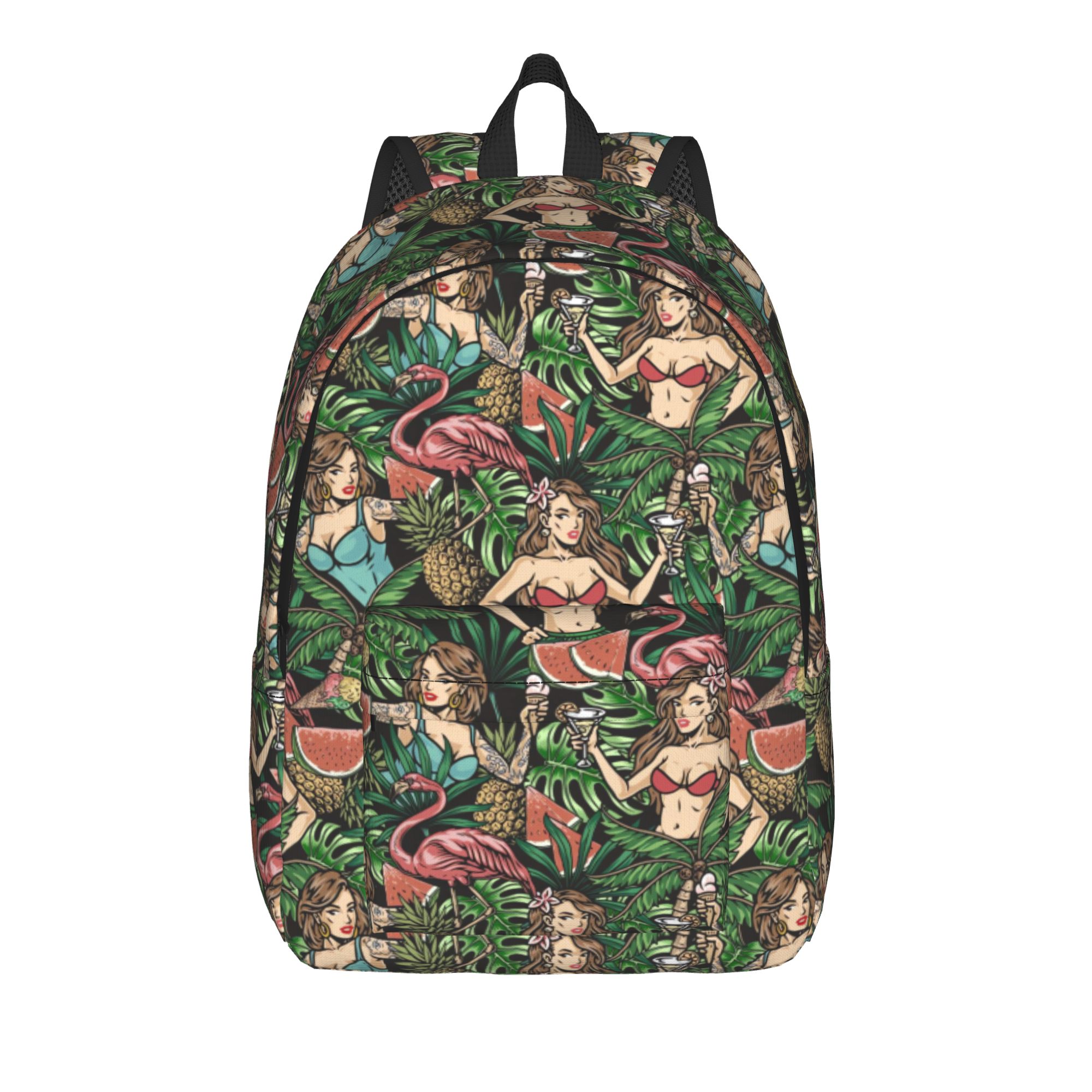 Interior Design Monochrome - Ransel Gaya Pesta Hawaii Monokrom Tas