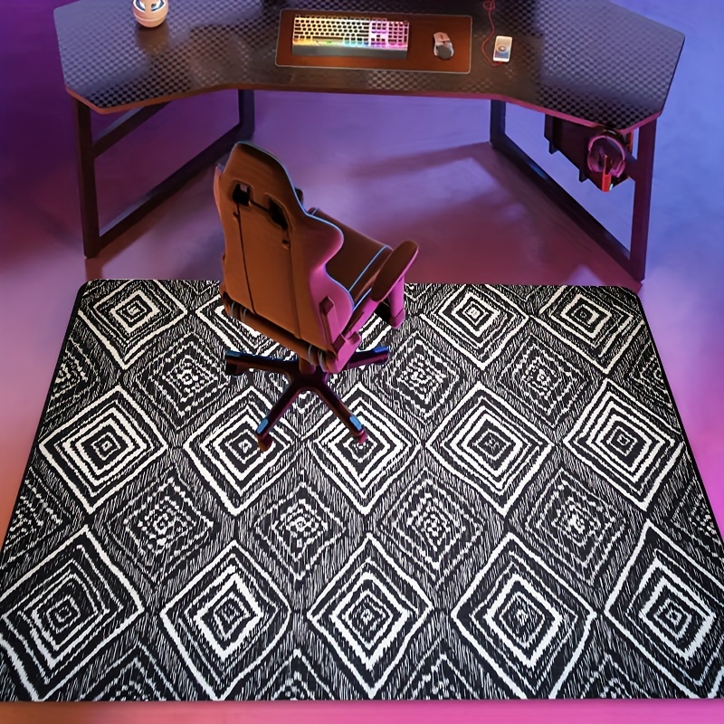 Interior Design Monochrome - Karpet Lantai Desain Kontras Monokrom Minimalis