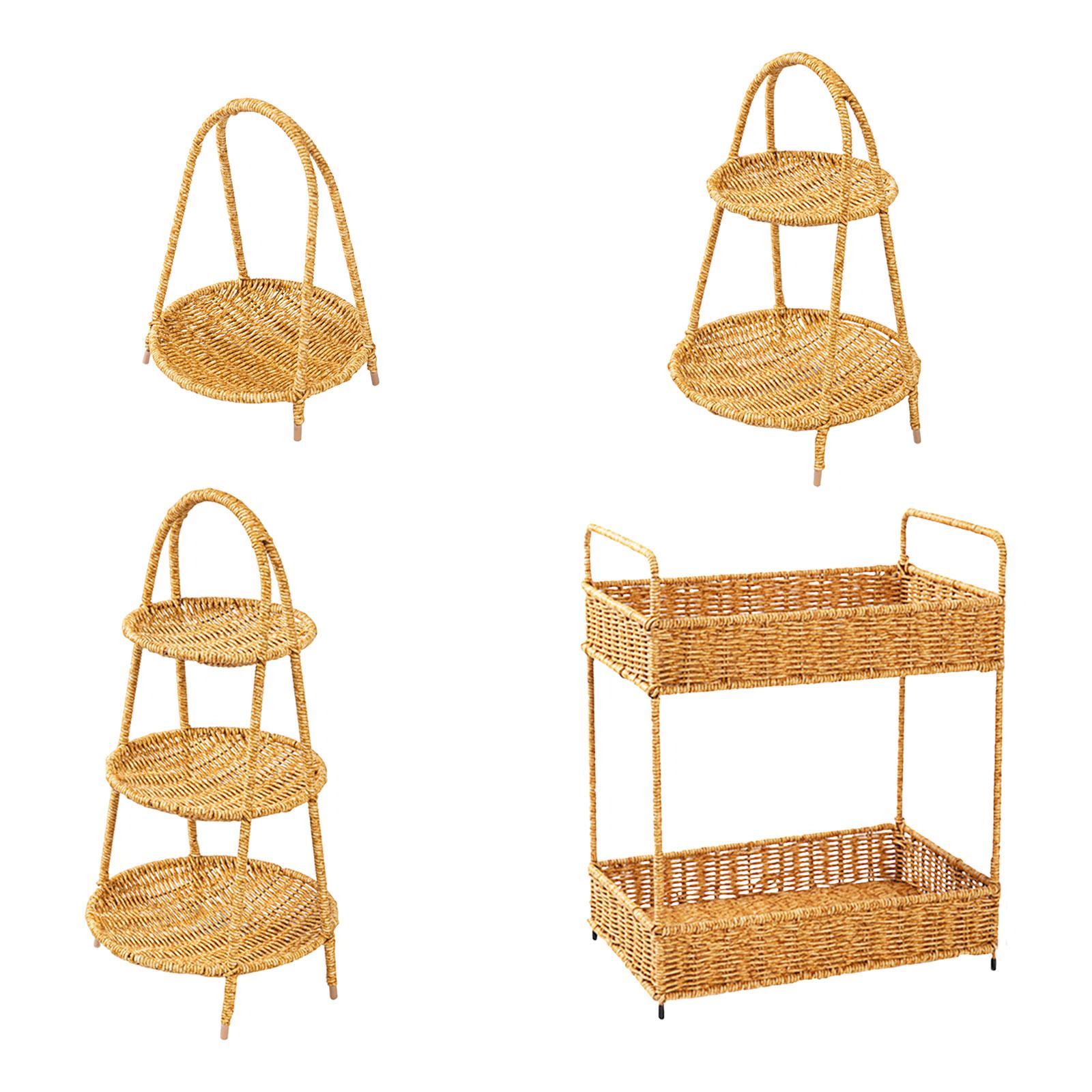 Rattan Tray Handle - Nampan Sajian Rotan dengan Pegangan, Nampan
