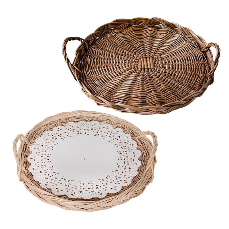Rattan Tray Handle - Keranjang anyaman Vietnam nampan penyimpanan rotan