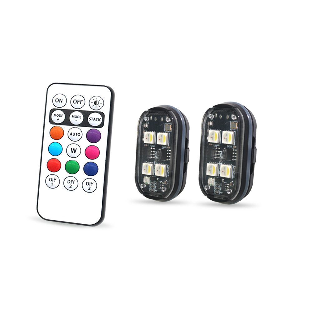 Interior Design Icon - Lampu Sekitar Mobil RGB 2 Buah,