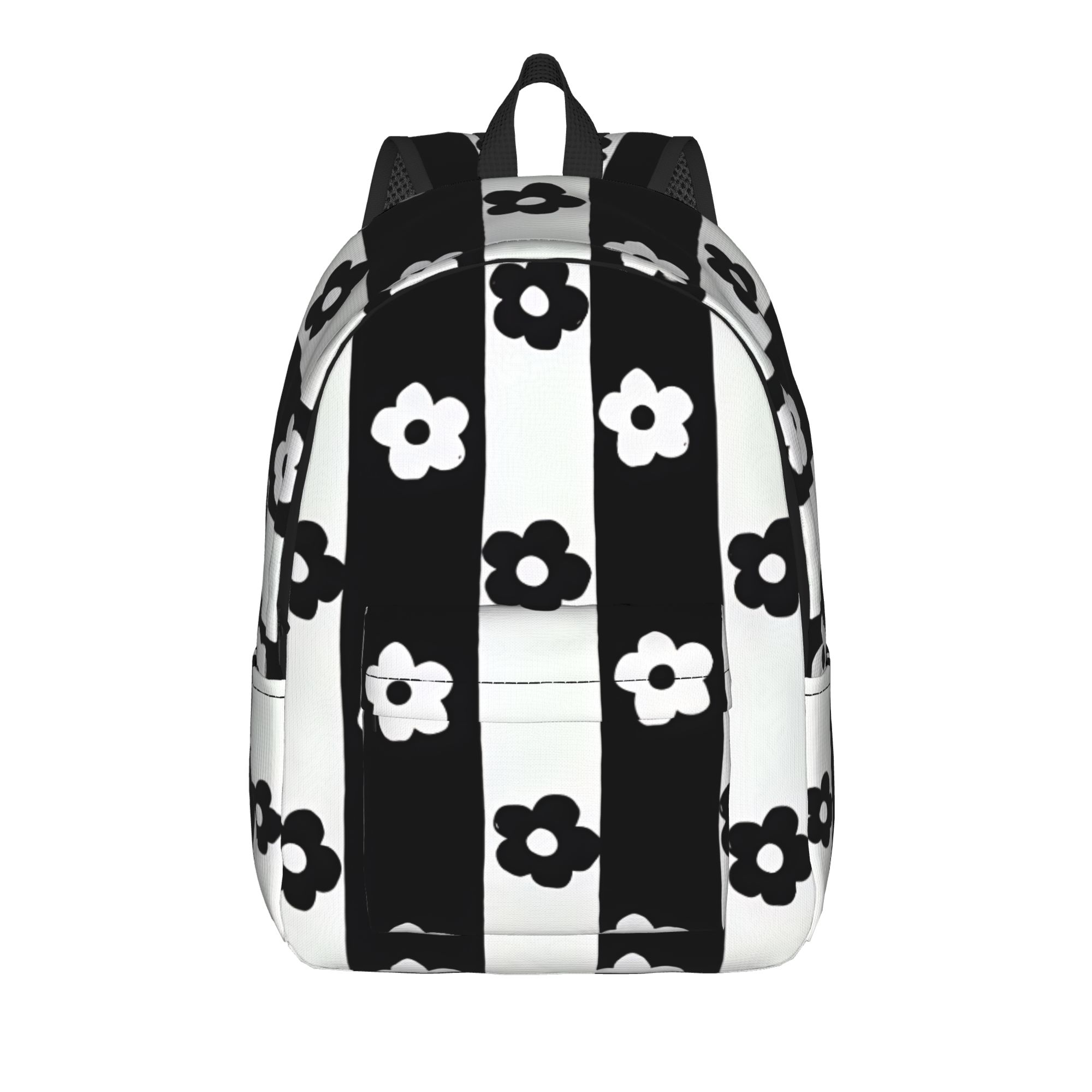 Interior Design Monochrome - Ransel Motif Bunga Daisy Monokrom, Ransel