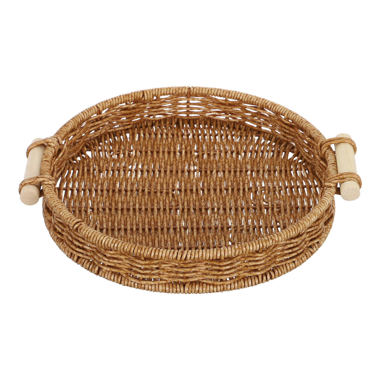 Keranjang Roti Rotan Imitasi,  - Rattan Tray Handle ulasan dan harga