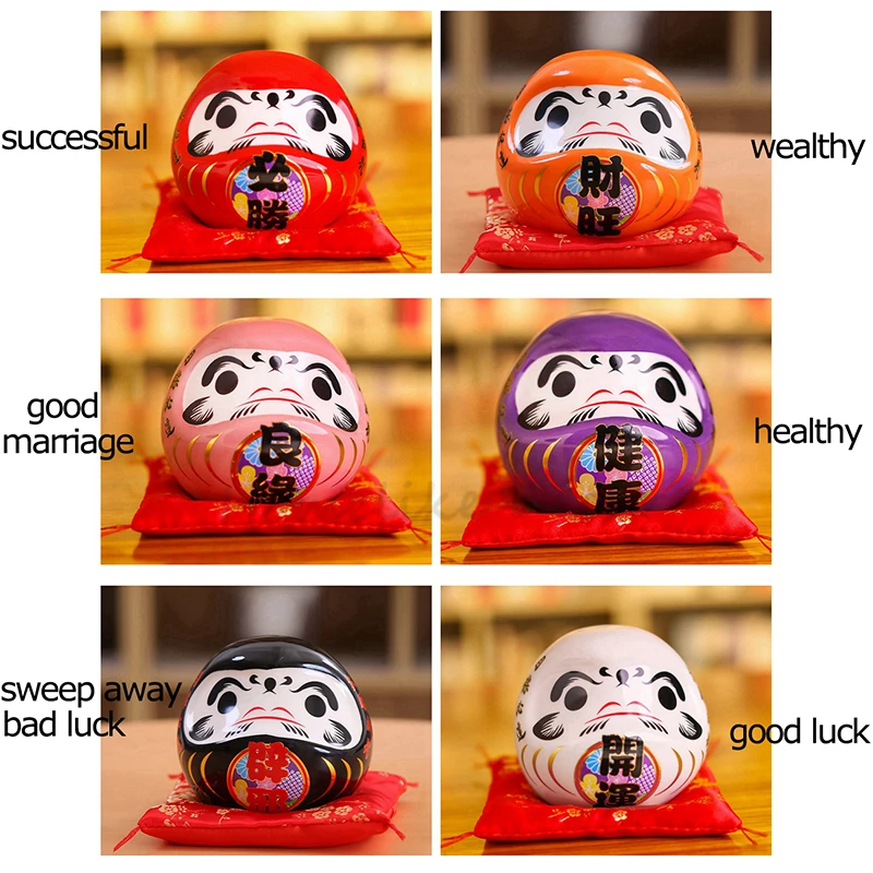 Patung Daruma keramik Jepang 4 - Interior Design Japan ulasan dan harga