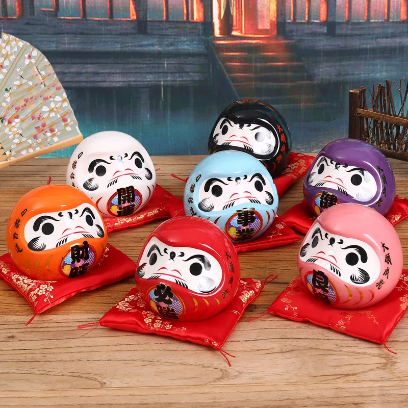 Patung Daruma keramik Jepang 4 - Interior Design Japan ulasan dan harga