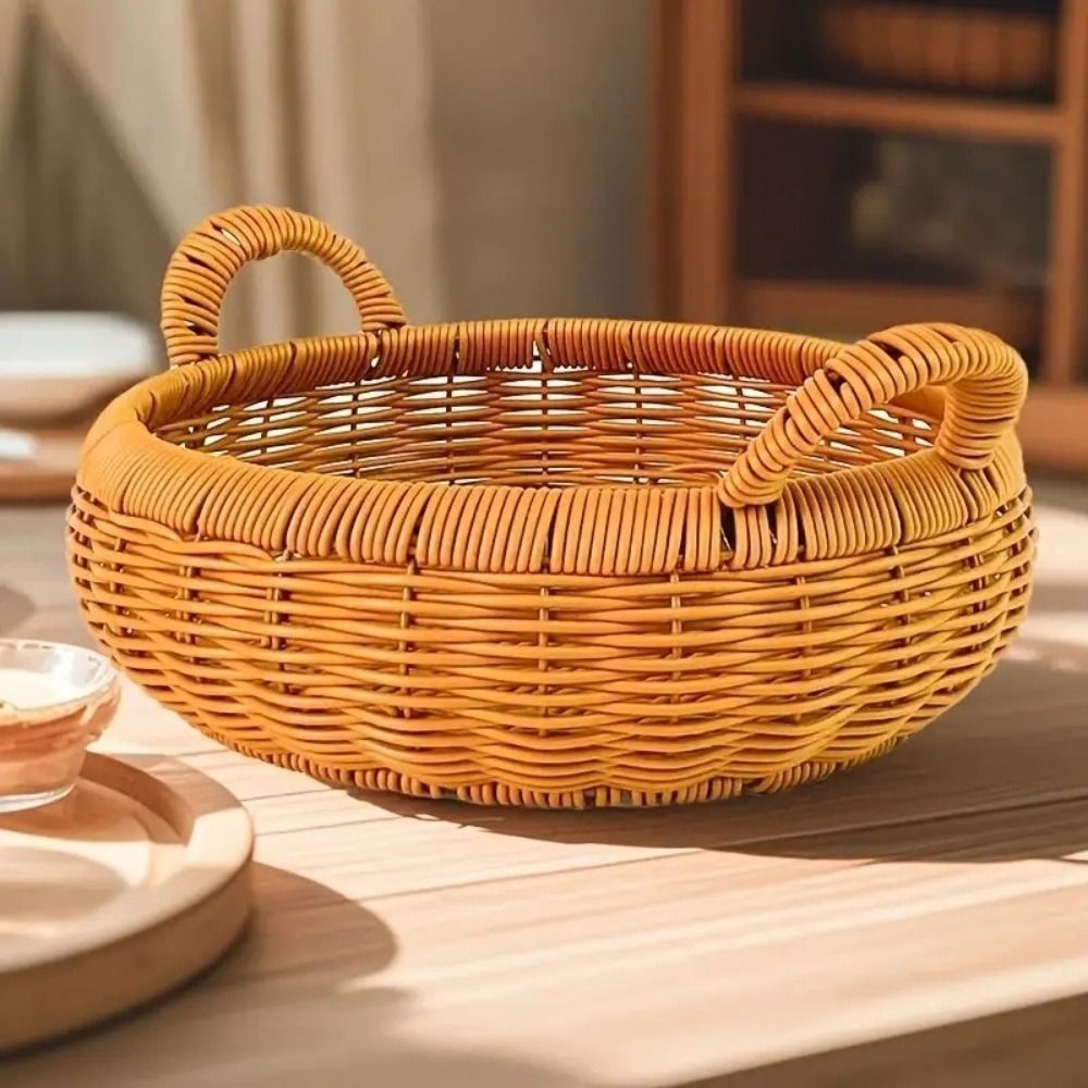 Keranjang Penyimpanan Rotan Im - Rattan Tray Handle ulasan dan harga