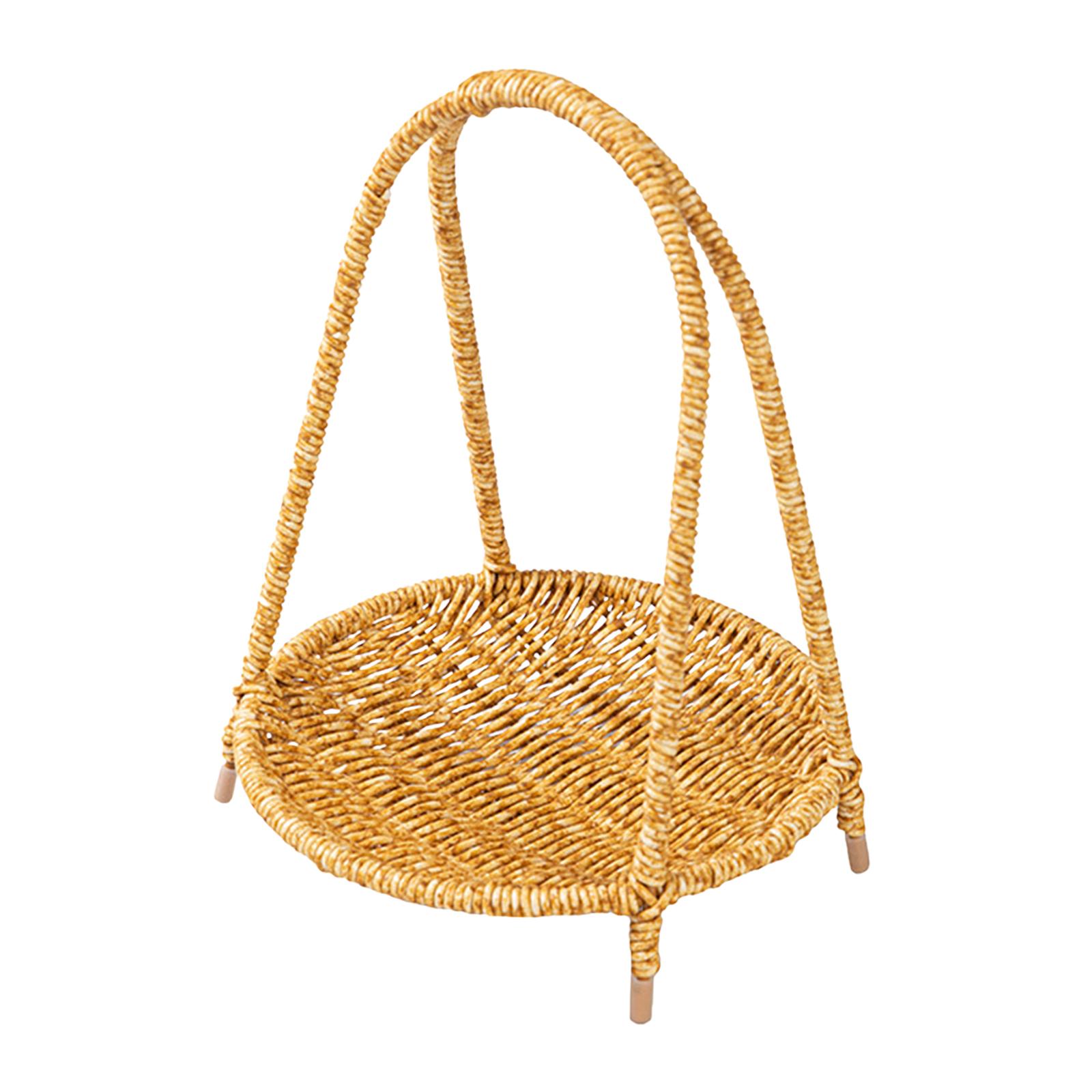 Nampan Sajian Rotan dengan Peg - Rattan Tray Handle ulasan dan harga