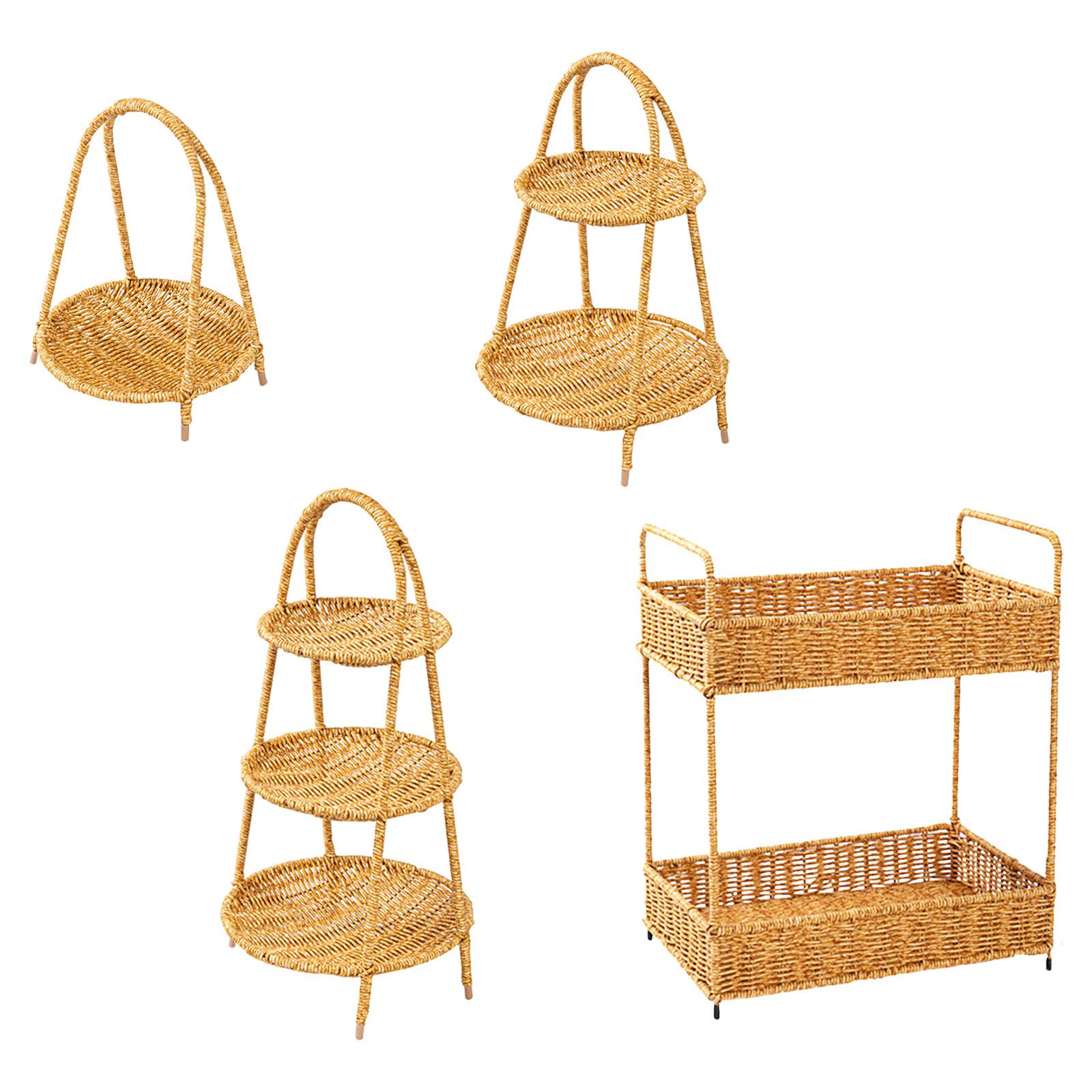Nampan Sajian Rotan dengan Peg - Rattan Tray Handle ulasan dan harga