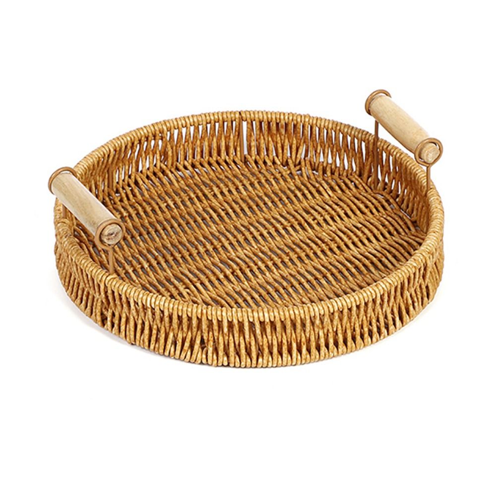 1 Buah Keranjang Rotan Tenun T - Rattan Tray Handle ulasan dan harga