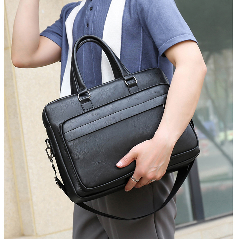 Tas kantor kulit PU untuk pria - Interior Design Portfolio ulasan dan harga
