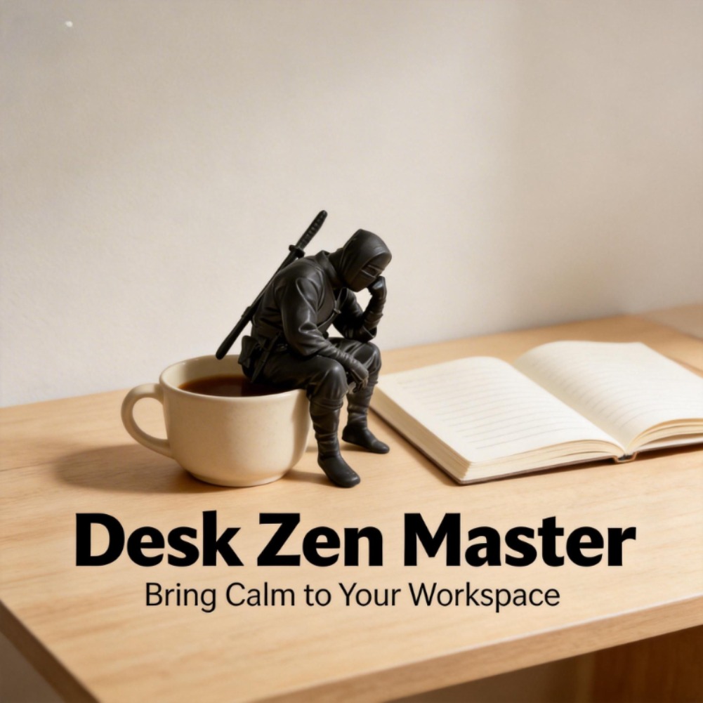 Patung Ninja Jepang Duduk 3D D - Interior Design Japan ulasan dan harga
