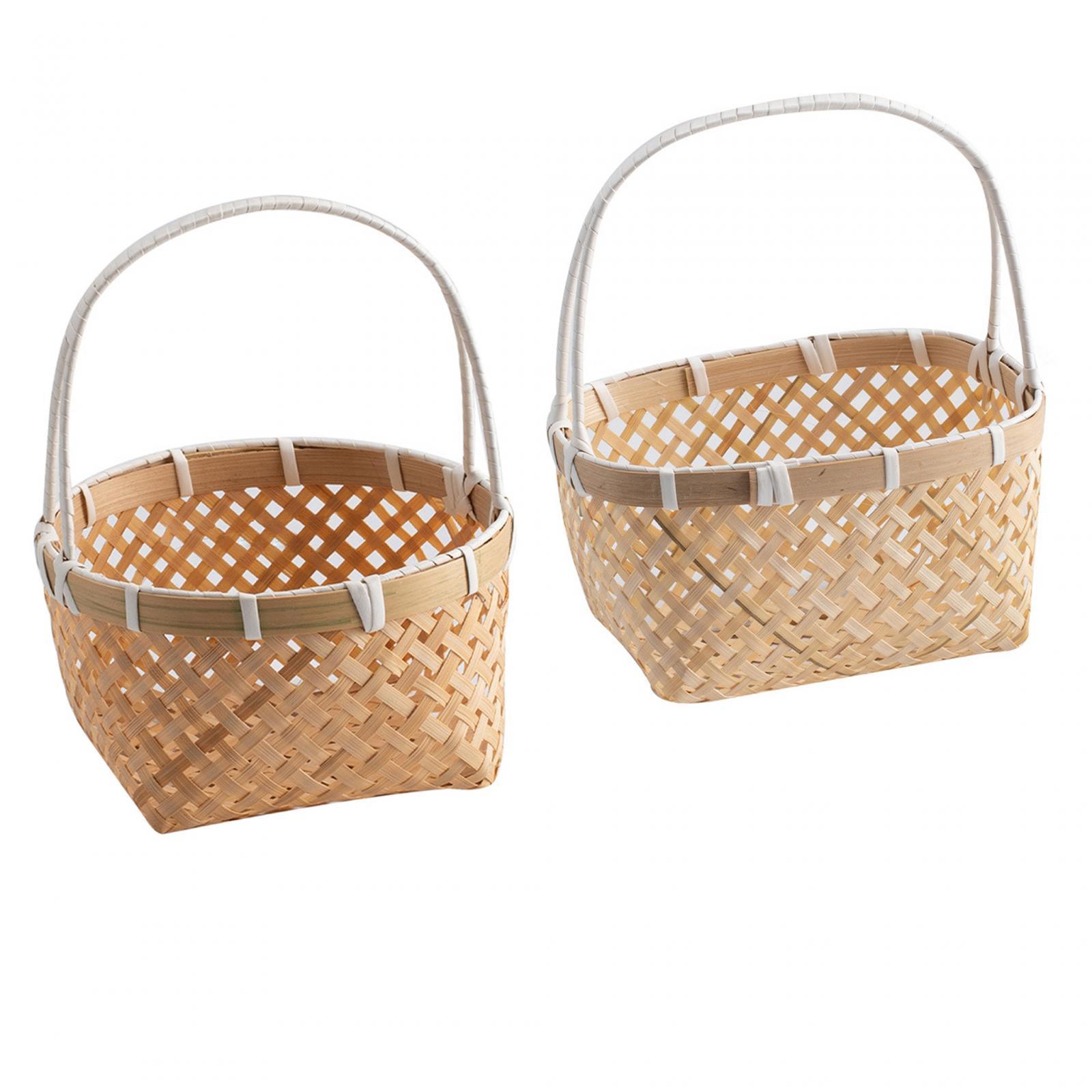 Keranjang Anyaman dengan Pegan - Rattan Tray Handle ulasan dan harga