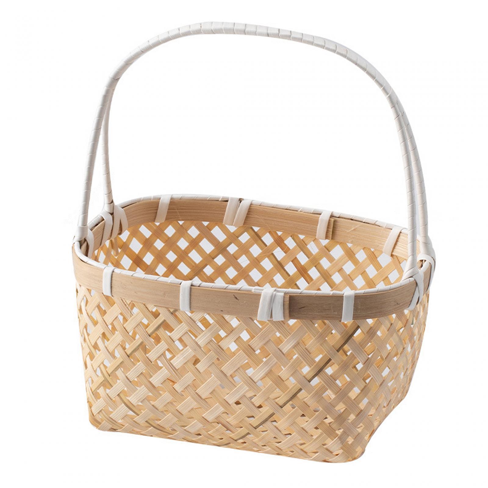 Keranjang Anyaman dengan Pegan - Rattan Tray Handle ulasan dan harga