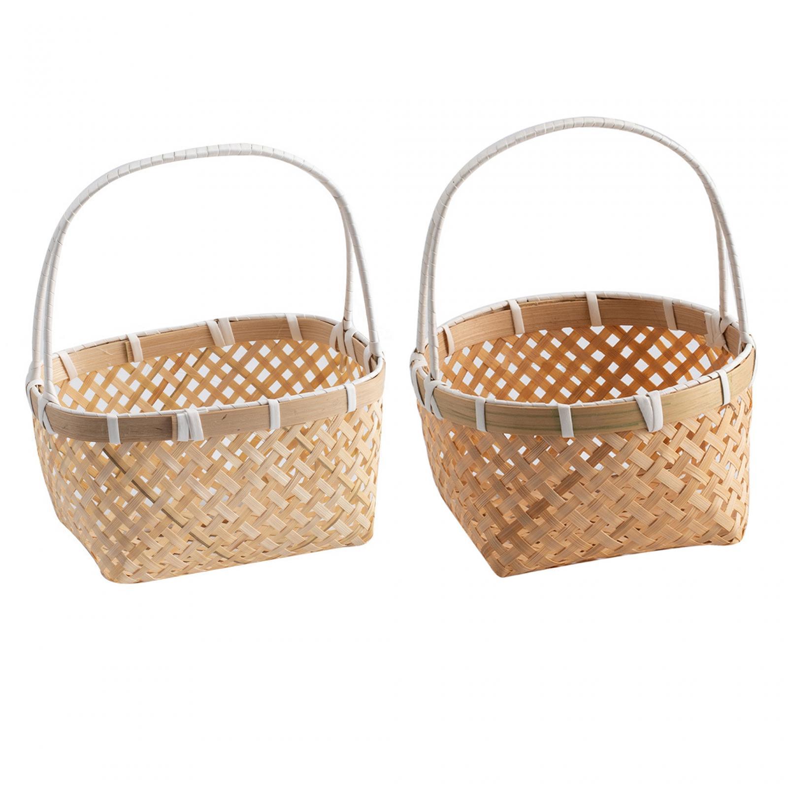 Keranjang Anyaman dengan Pegan - Rattan Tray Handle ulasan dan harga