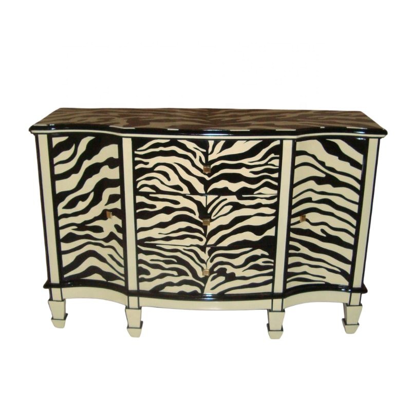 Lemari Dapur Motif Zebra, Bufe - Interior Design Monochrome ulasan dan harga