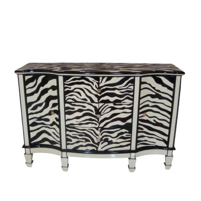 Lemari Dapur Motif Zebra, Bufe - Interior Design Monochrome ulasan dan harga