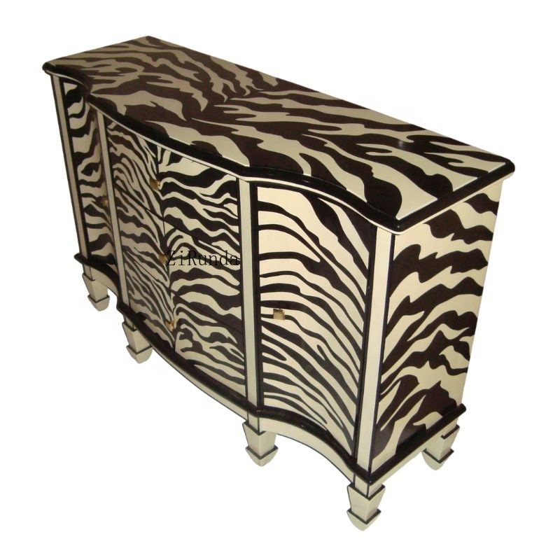 Lemari Dapur Motif Zebra, Bufe - Interior Design Monochrome ulasan dan harga