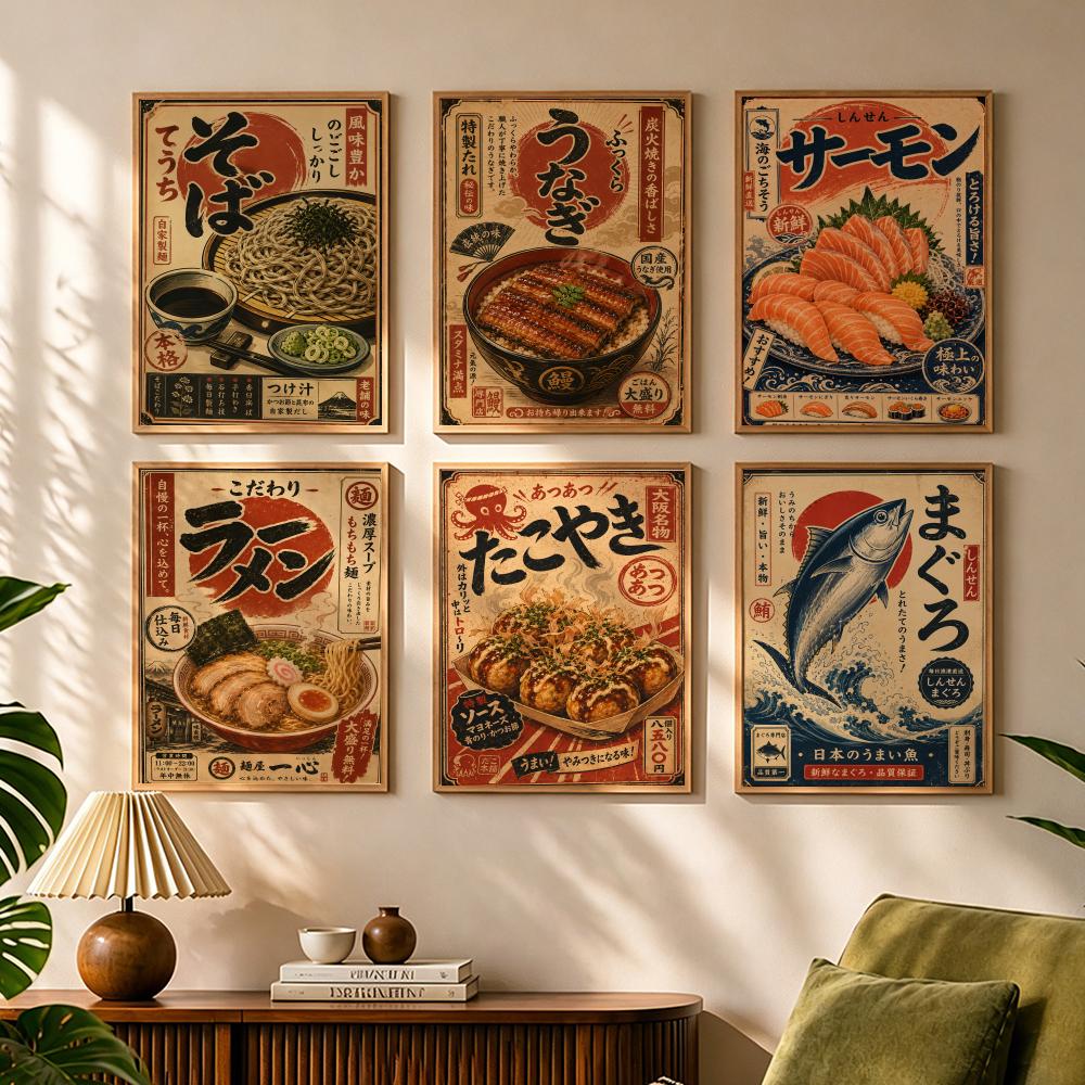 Poster Kanvas Kaligrafi Mie La - Interior Design Japan ulasan dan harga