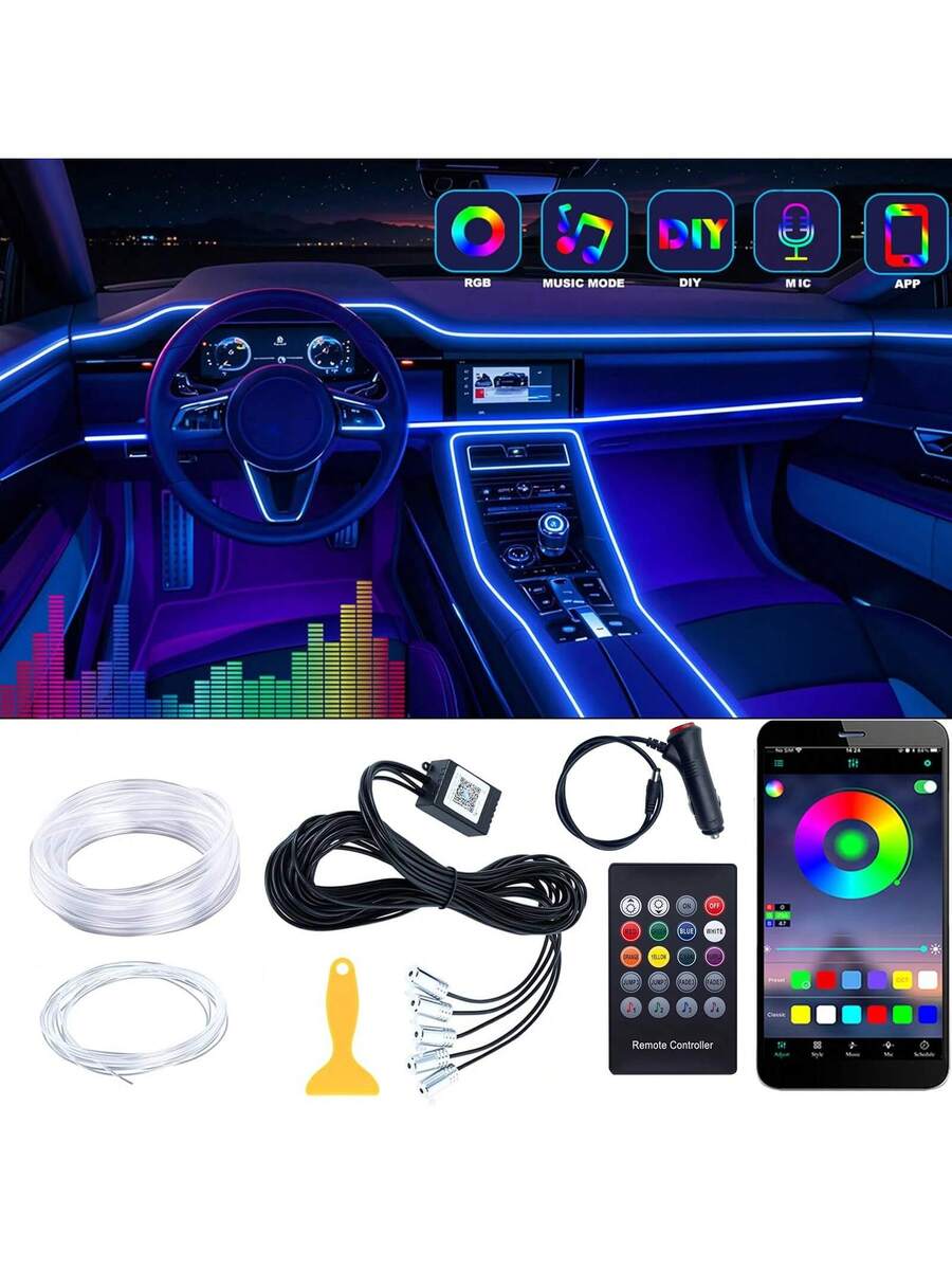 Kit Pencahayaan Ambient RGB 5- - Interior Design Icon ulasan dan harga
