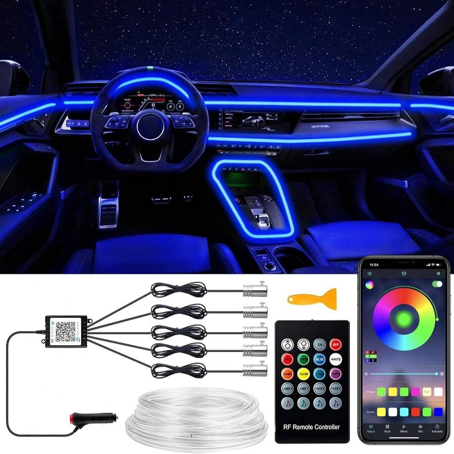Kit Pencahayaan Ambient RGB 5- - Interior Design Icon ulasan dan harga