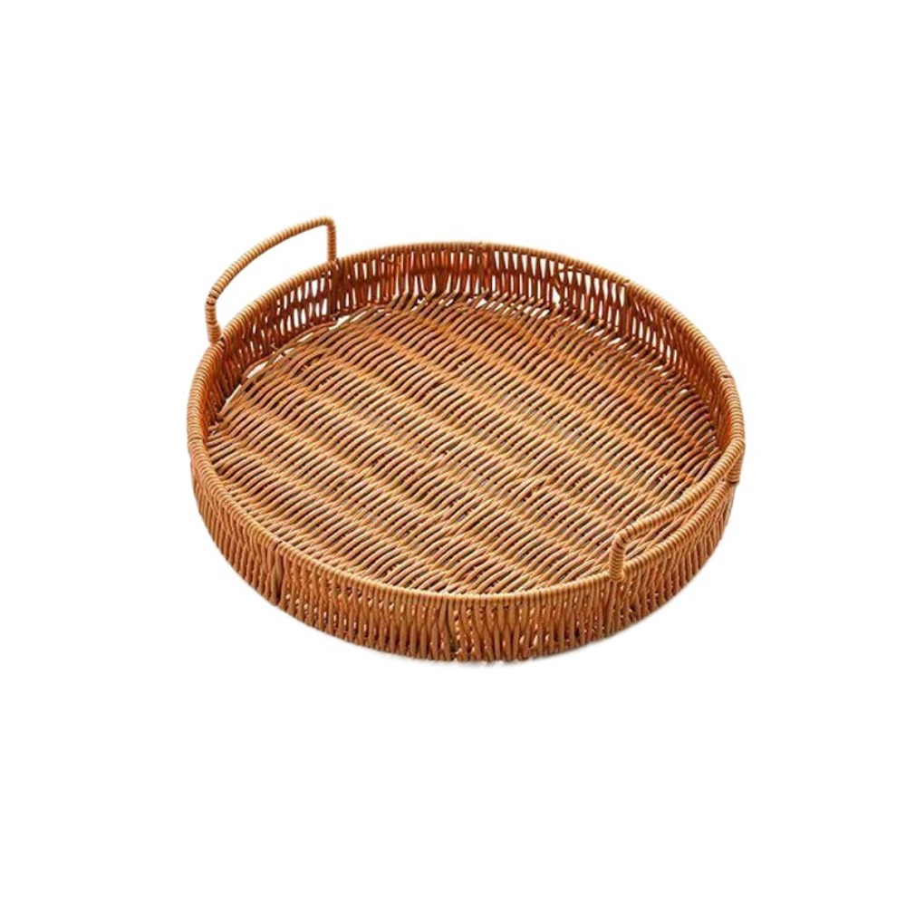 Keranjang Penyimpanan Rotan Im - Rattan Tray Handle ulasan dan harga