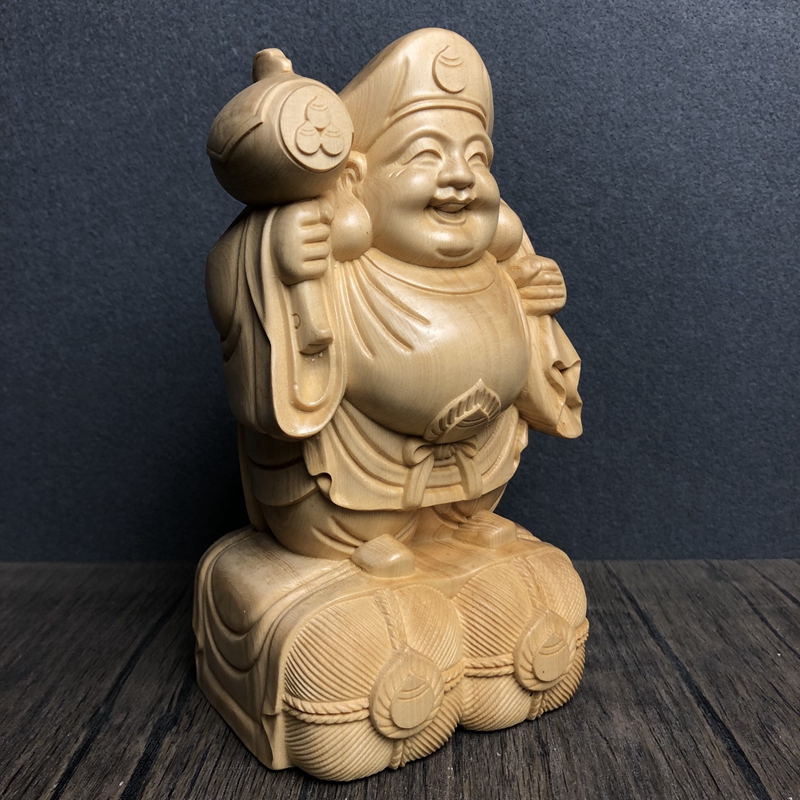 Patung/Figurin Daikokuten Kayu - Interior Design Japan ulasan dan harga