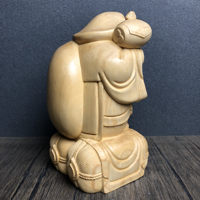 Patung/Figurin Daikokuten Kayu - Interior Design Japan ulasan dan harga
