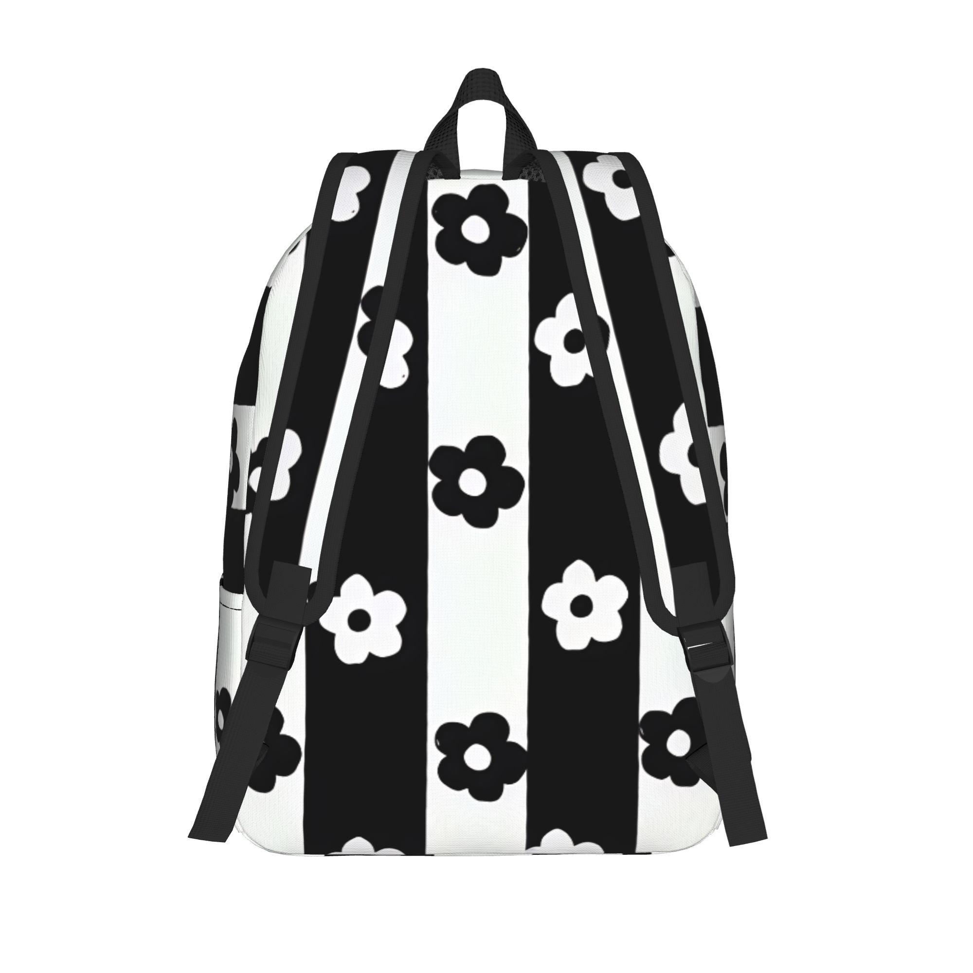 Ransel Motif Bunga Daisy Monok - Interior Design Monochrome ulasan dan harga
